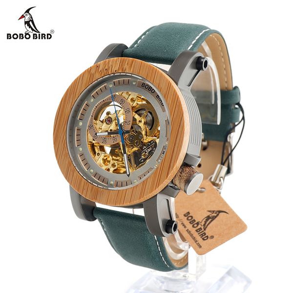 bobo bird top automatic mechanical casual watch mens skeleton bamboo wooden with steeling in wooden gift box, Slivery;brown
bobo bird top automatic mechanical casual watch mens skeleton bamboo wooden with steeling in wooden gift box, Slivery;brown