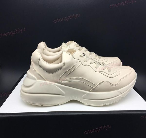 mens rhyton casual shoe trendy dad sneaker paris dancing streetwear early spring women thick bottom sports leather sneakers with box, Black
mens rhyton casual shoe trendy dad sneaker paris dancing streetwear early spring women thick bottom sports leather sneakers with box, Black
