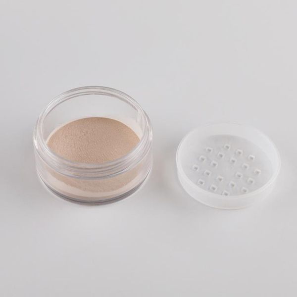 20g powder jar refillable pot with sifter lid powder cosmetic container ps clear plastic empty cream jars packaging f871
20g powder jar refillable pot with sifter lid powder cosmetic container ps clear plastic empty cream jars packaging f871