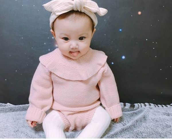 2018 spring new baby girl bodysuits knitted cotton peter pan collar long sleeve overalls baby clothing 0-3t e70928, Blue
2018 spring new baby girl bodysuits knitted cotton peter pan collar long sleeve overalls baby clothing 0-3t e70928, Blue
