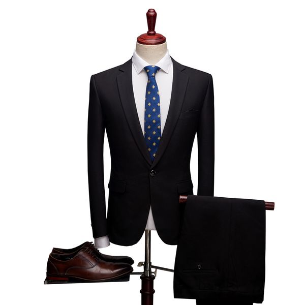 jacket+pant) 2018 fashion single button men classic suits men's business wedding suit men full dress suits full size m-xxxl, White;black
jacket+pant) 2018 fashion single button men classic suits men's business wedding suit men full dress suits full size m-xxxl, White;black