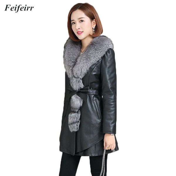 fashion imitation fur coat winter female 2018 new temperament faux fur collar long coat casaco feminino, Black
fashion imitation fur coat winter female 2018 new temperament faux fur collar long coat casaco feminino, Black