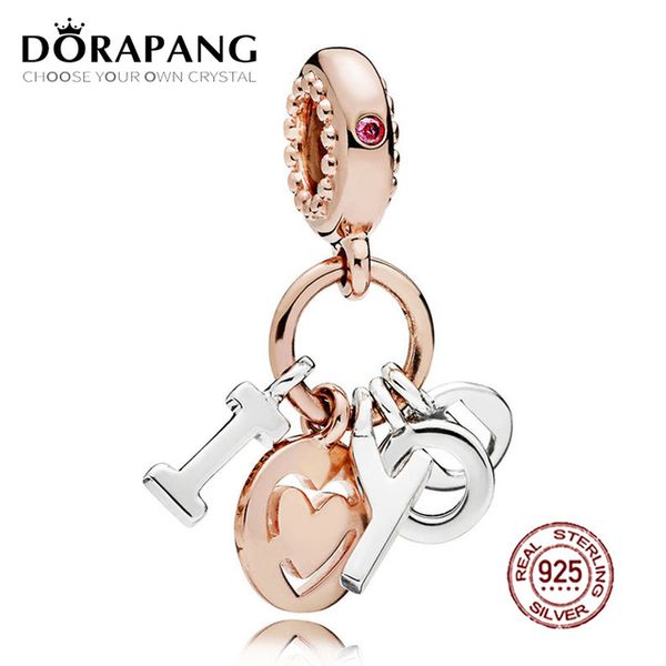 DORAPANG 100% стерлингового серебра 925 пробы Я люблю тебя болтаться очарование Роза кра
DORAPANG 100% стерлингового серебра 925 пробы Я люблю тебя болтаться очарование Роза кра