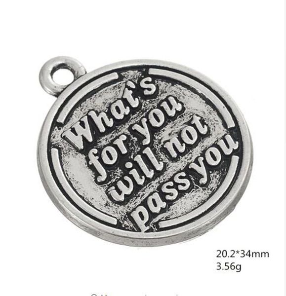 2021 what's for you will not pass you engraved disc charms other customized jewelry, Bronze;silver
2021 what's for you will not pass you engraved disc charms other customized jewelry, Bronze;silver
