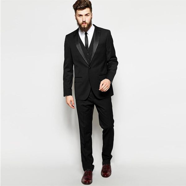 latest coat pant design 2018 vintage men suit for wedding black groom tuxedo man blazer 3 piece jacket pants vest peaked lapel, Black;gray
latest coat pant design 2018 vintage men suit for wedding black groom tuxedo man blazer 3 piece jacket pants vest peaked lapel, Black;gray