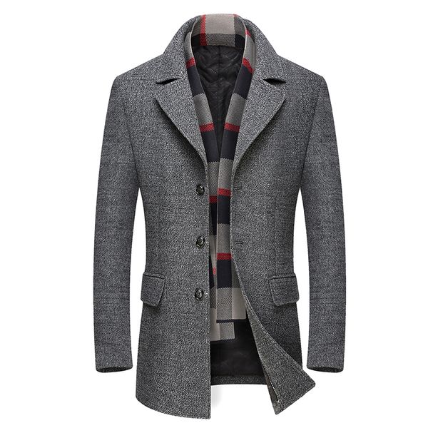loldeal men's winter notched collar single breasted quilted wool midi coats plaid scarf, Tan;black
loldeal men's winter notched collar single breasted quilted wool midi coats plaid scarf, Tan;black