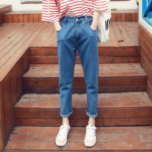 2019 spring summer new slim pencil pants vintage high waist jeans new womens pants ankle length loose cowboy, Black;white
2019 spring summer new slim pencil pants vintage high waist jeans new womens pants ankle length loose cowboy, Black;white