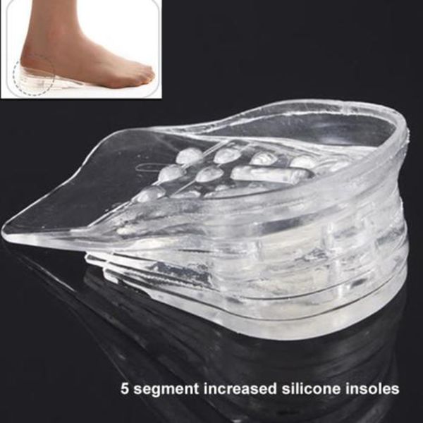 1 pair fashion silicone shoe heel lifts sock adjustable supports inserts insoles gel pad new, Black
1 pair fashion silicone shoe heel lifts sock adjustable supports inserts insoles gel pad new, Black