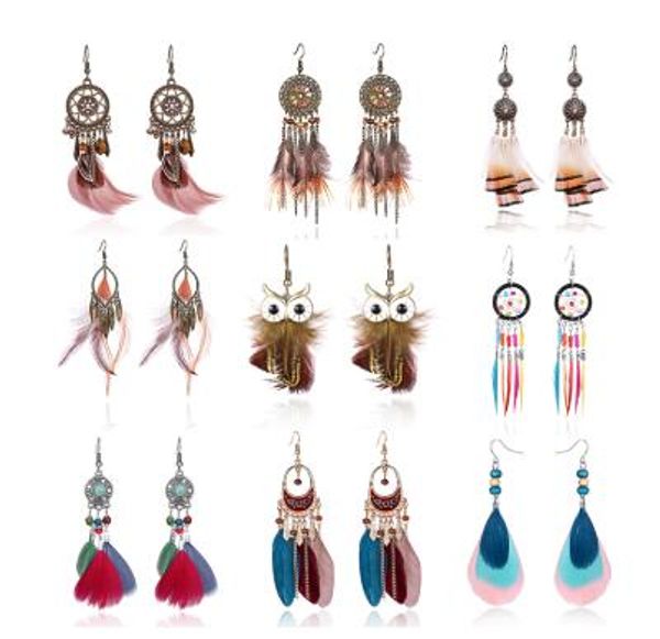 tassel pendant long ladies earrings owl leaf feather earrings bridal jewelry, Silver
tassel pendant long ladies earrings owl leaf feather earrings bridal jewelry, Silver