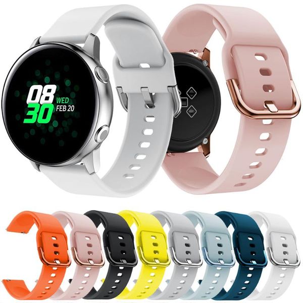 20mm silicone band for samsung galaxy watch active strap for samsung gear s2 sport classic watchband bracelet garmin 645, Black;brown
20mm silicone band for samsung galaxy watch active strap for samsung gear s2 sport classic watchband bracelet garmin 645, Black;brown