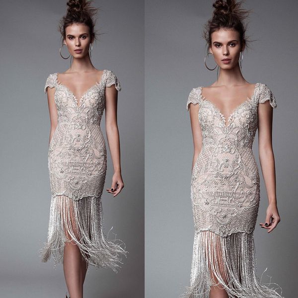 luxury beading berta prom dresses bling bling tassel v neck short evening dress knee lengt party red carpet runway fashion gowns, Black
luxury beading berta prom dresses bling bling tassel v neck short evening dress knee lengt party red carpet runway fashion gowns, Black