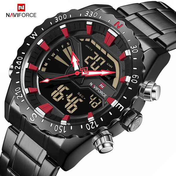 naviforce men's casual sport watch men luxurious brand dual time display quartz wristwatch male clock watches relogio masculino, Slivery;brown
naviforce men's casual sport watch men luxurious brand dual time display quartz wristwatch male clock watches relogio masculino, Slivery;brown