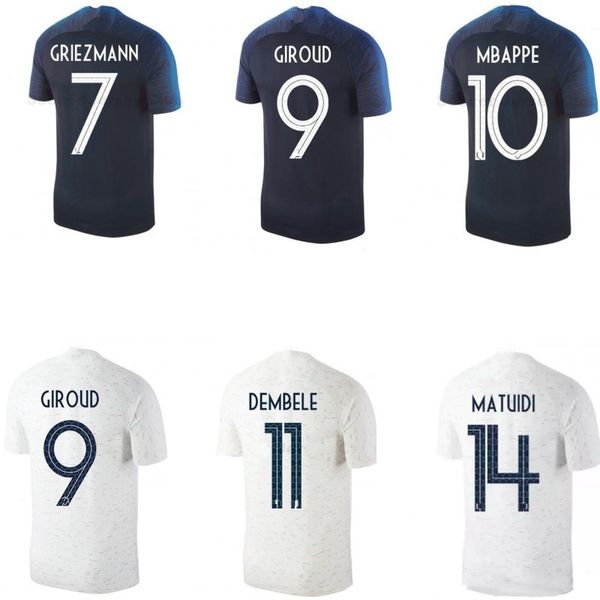 Сборная 2 звезды футбол Джерси GRIEZMANN MBAPPE Канте Погба дома футбол рубашки дети комп
Сборная 2 звезды футбол Джерси GRIEZMANN MBAPPE Канте Погба дома футбол рубашки дети комп