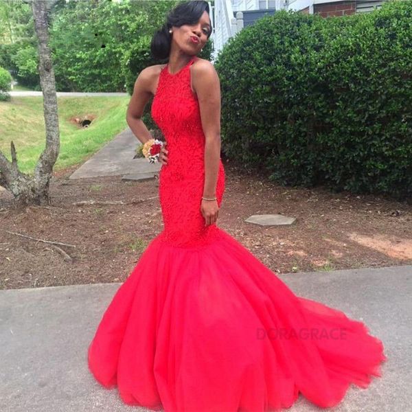 glamorous beaded mermaid evening dresses red prom dresses formal party gowns, Black
glamorous beaded mermaid evening dresses red prom dresses formal party gowns, Black