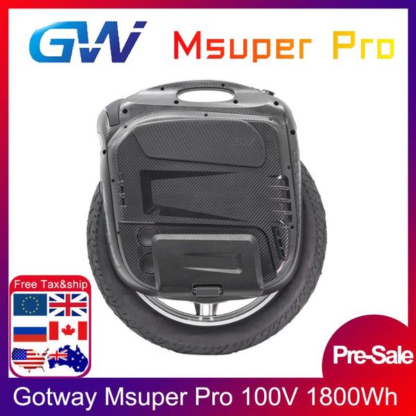 pre-sale gotway msuper pro 100v 1800wh 19inch electric unicycle self-balancing scooter 2500w motor 21700 battery lift up switch
pre-sale gotway msuper pro 100v 1800wh 19inch electric unicycle self-balancing scooter 2500w motor 21700 battery lift up switch