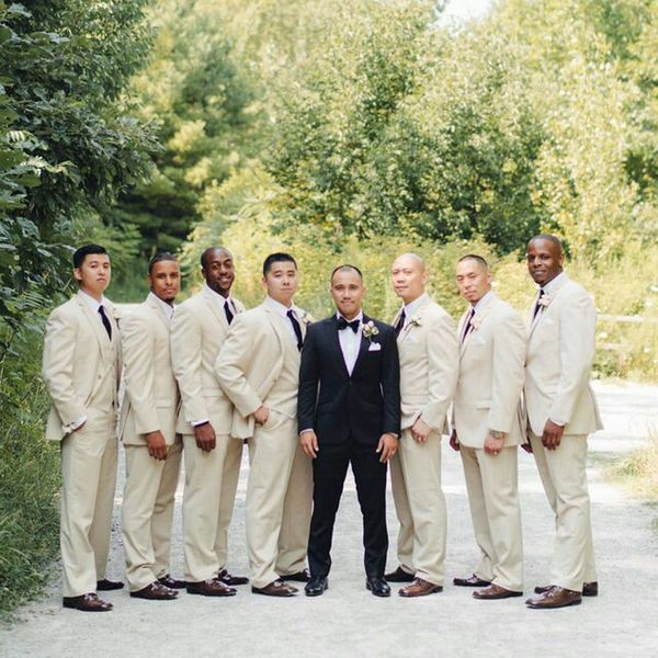 latest design black suits for men wedding groom tuxedo khaki groomsmen blazer man outfit two-piece terno masculino trajes de hombre, Black;gray
latest design black suits for men wedding groom tuxedo khaki groomsmen blazer man outfit two-piece terno masculino trajes de hombre, Black;gray