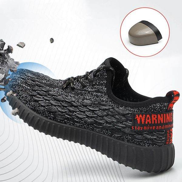 male breathable work safety shoes men sneakers outdoor steel toe shoes men indestructible safety summer work boots 38-46, Black
male breathable work safety shoes men sneakers outdoor steel toe shoes men indestructible safety summer work boots 38-46, Black