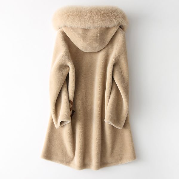 fur hooded real fur coat autumn winter coat women clothes 2020 korean vintage 100% wool jacket sheep shearling zt3319, Black
fur hooded real fur coat autumn winter coat women clothes 2020 korean vintage 100% wool jacket sheep shearling zt3319, Black