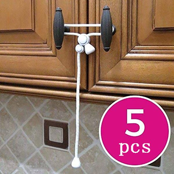 1pack Baby Safety Cabinet Lock Child Safety Cabinet Door Lock Home Belt Door Rope Rope Buckle