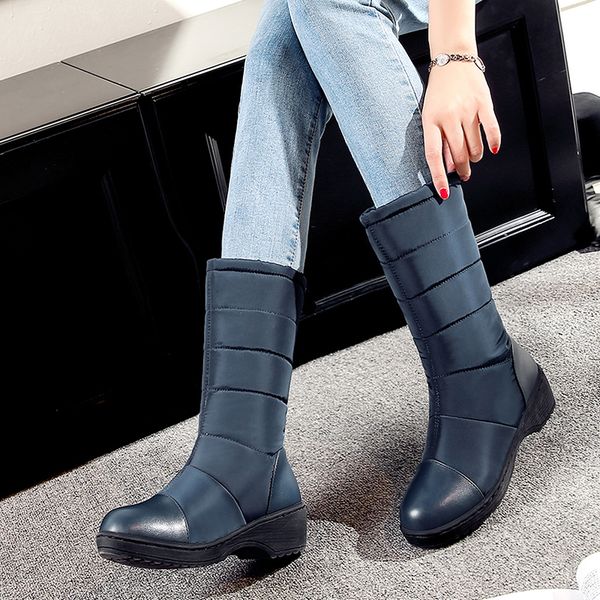 fashion mid calf boots for women plus size 43-44 sewing plush cozy winter boots woman striped warm snow boots women, Black
fashion mid calf boots for women plus size 43-44 sewing plush cozy winter boots woman striped warm snow boots women, Black
