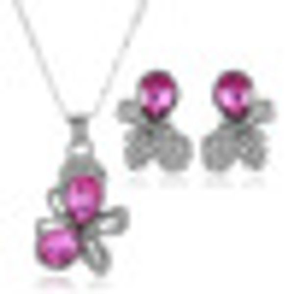 romantic 2019 wedding jewelry set for women crystal pendant necklace hoop earring biggest promotion accessories, Silver
romantic 2019 wedding jewelry set for women crystal pendant necklace hoop earring biggest promotion accessories, Silver