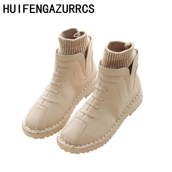 huifengazurrcs-wool mouth round head warm and waterproof flat-soled soft-soled handicraft boots and winter ankle boots, Black
huifengazurrcs-wool mouth round head warm and waterproof flat-soled soft-soled handicraft boots and winter ankle boots, Black