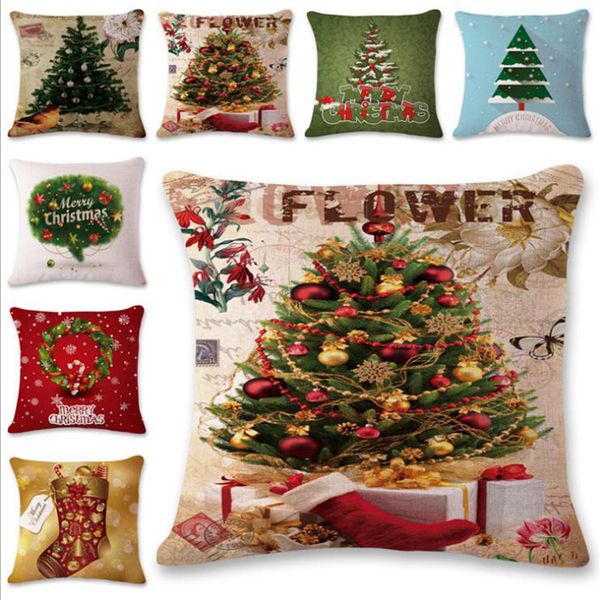 new pillow cover european and american retro christmas tree series linen pillowcase cartoon pattern pillow case
new pillow cover european and american retro christmas tree series linen pillowcase cartoon pattern pillow case