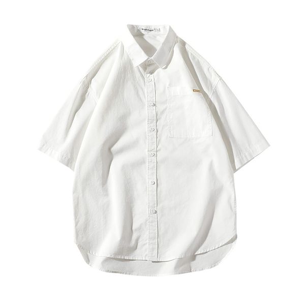 fashion 2019 men summer shirt loose white casual shirt male short sleeve turn down collar cotton blouse homme 3xl, White;black
fashion 2019 men summer shirt loose white casual shirt male short sleeve turn down collar cotton blouse homme 3xl, White;black