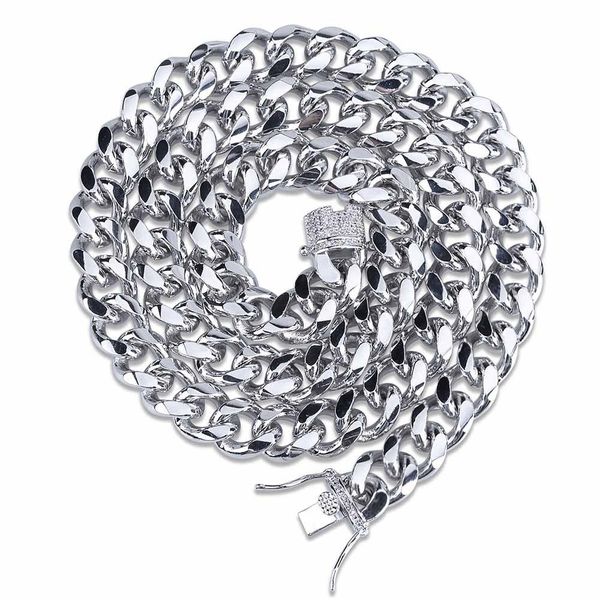 fashion- gold & white gold plated mens cuban link chain choker & long necklace 10 14 18mm miami curb hip hop rapper jewelry gifts for men, Silver
fashion- gold & white gold plated mens cuban link chain choker & long necklace 10 14 18mm miami curb hip hop rapper jewelry gifts for men, Silver