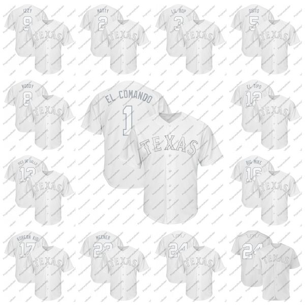1 Elvis Andrus EL COMANDO New York 2019 Players Weekend Rangers oey Gallo Pico de Gallo Rougned Odor EL TIPO Lynn ML Jersey
1 Elvis Andrus EL COMANDO New York 2019 Players Weekend Rangers oey Gallo Pico de Gallo Rougned Odor EL TIPO Lynn ML Jersey