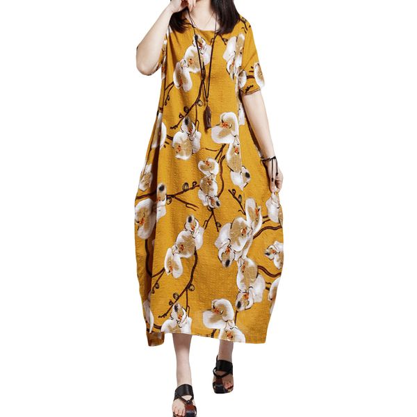 4xl 5xl plus size dress women casual floral print loose summer dress short sleeve round neck pockets oversize long kaftan, Black;gray
4xl 5xl plus size dress women casual floral print loose summer dress short sleeve round neck pockets oversize long kaftan, Black;gray
