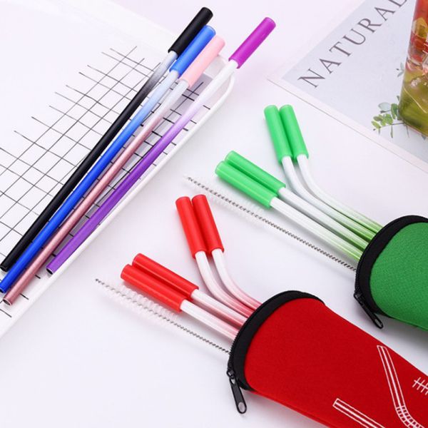 5pcs/set stainless steel eco-friendly reusable drinking straw straight/ bend metal straw with cleaner brush bar accessories
5pcs/set stainless steel eco-friendly reusable drinking straw straight/ bend metal straw with cleaner brush bar accessories