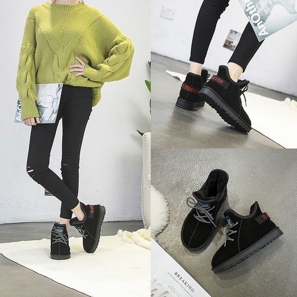 woman flat boots booties ladies boots-women lace up shoes winter footwear round toe australia low 2019 mid calf 2020 snow, Black
woman flat boots booties ladies boots-women lace up shoes winter footwear round toe australia low 2019 mid calf 2020 snow, Black
