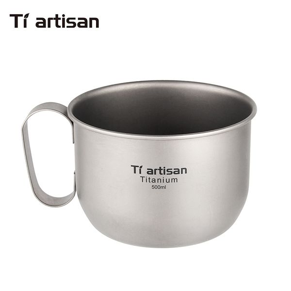 tiartisan water coffee cup 500ml pure titanium metal mug super light portable outdoor camping
tiartisan water coffee cup 500ml pure titanium metal mug super light portable outdoor camping