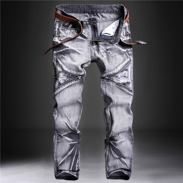 мужские джинсы pattern stretch печать wash серый бедра zip дизайн брюки straight промытые брюки белые мужчины дикий casual, Blue
мужские джинсы pattern stretch печать wash серый бедра zip дизайн брюки straight промытые брюки белые мужчины дикий casual, Blue