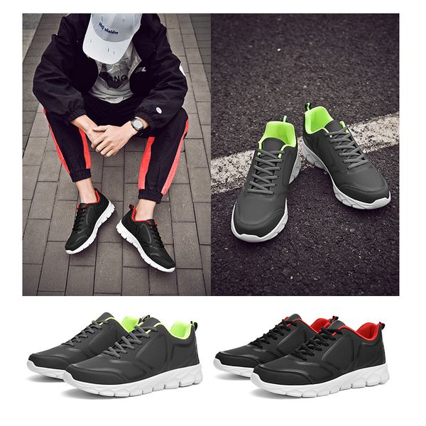 triple black white red green color comfortable leather men women running shoes trainers luxury designer sneakers size 38-46 
triple black white red green color comfortable leather men women running shoes trainers luxury designer sneakers size 38-46