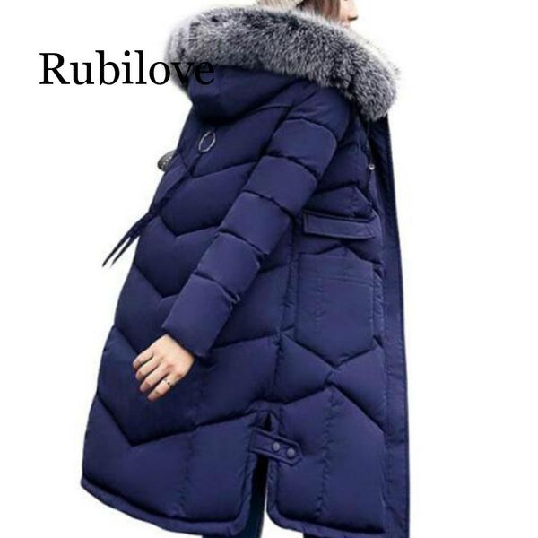 rubilove 2019 winter women hooded coat fur collar thicken warm long jacket female plus size 3xl outerwear parka ladies, Black
rubilove 2019 winter women hooded coat fur collar thicken warm long jacket female plus size 3xl outerwear parka ladies, Black