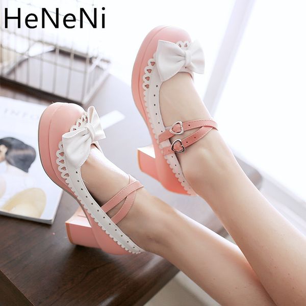 2019 new spring autumn women pumps lolita shoes platform high heels pink mary jane shoes bow block heel ladies party shoes 31 32, Black
2019 new spring autumn women pumps lolita shoes platform high heels pink mary jane shoes bow block heel ladies party shoes 31 32, Black
