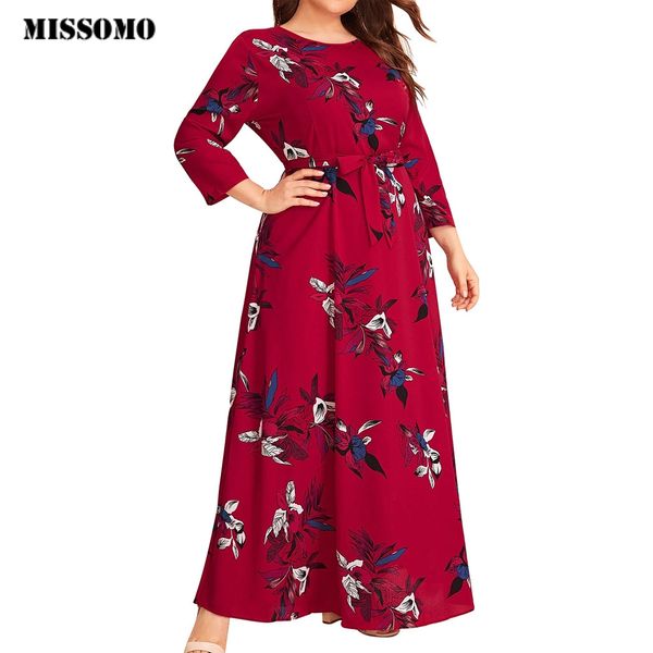 missomo plus size 5xl dress women maxi dress casual floral print o-neck long sleeve bandage long with belt vestidos 813, Black;gray
missomo plus size 5xl dress women maxi dress casual floral print o-neck long sleeve bandage long with belt vestidos 813, Black;gray