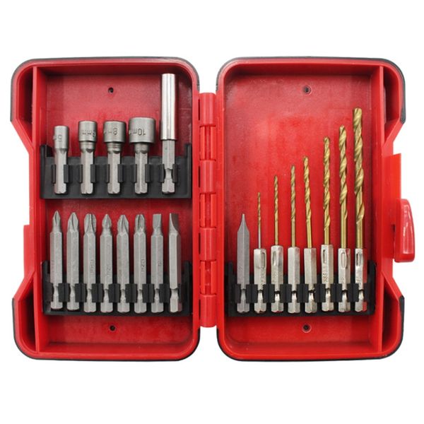 socket bit hex handle twist drill electric screwdriver bit sleeve set combination tool adapter metal drill sleeve screwdriver