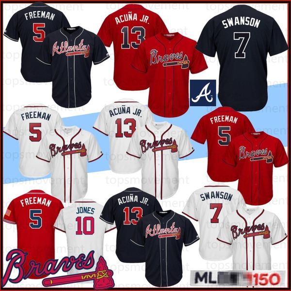 13 Ronald Acuna Jr. Men Baseball Jerseys Atlanta 5 Freddie Freeman 10 Chipper Jones Braves 150th Anniversary 44 Hank Aaron 3 Murphy Stitched
13 Ronald Acuna Jr. Men Baseball Jerseys Atlanta 5 Freddie Freeman 10 Chipper Jones Braves 150th Anniversary 44 Hank Aaron 3 Murphy Stitched
