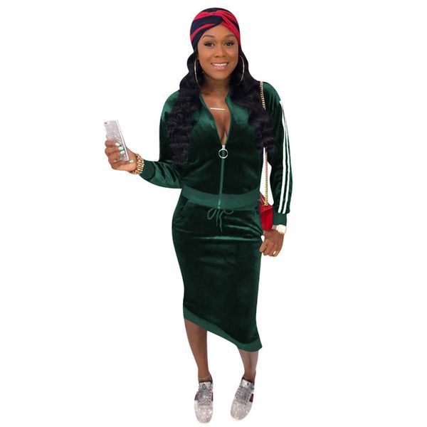 women designer 2pcs tracksuits skirt suits autumn spring winter new jackets skirt clothing sets outfits, White
women designer 2pcs tracksuits skirt suits autumn spring winter new jackets skirt clothing sets outfits, White