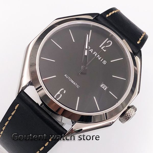 43mm miyota 821a automatisch movement black dial polish case men's watch, Slivery;brown
43mm miyota 821a automatisch movement black dial polish case men's watch, Slivery;brown