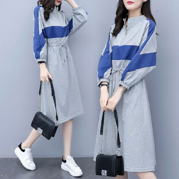 plus size dress women waist patchwork zipper color matching long sleeve casual dress ladies autumn new fashion loose dresses, Black;red
plus size dress women waist patchwork zipper color matching long sleeve casual dress ladies autumn new fashion loose dresses, Black;red