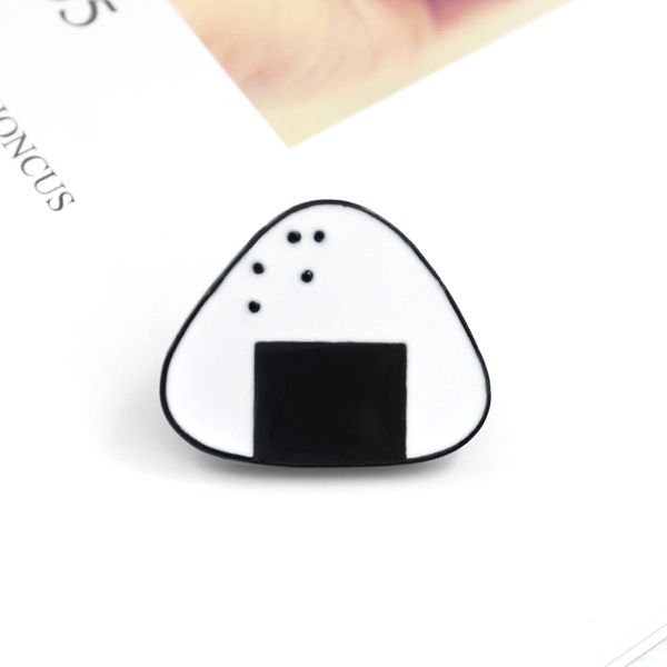 rice ball black white cute special personality tide new brooch creative cartoon lapel denim badge pins, Gray
rice ball black white cute special personality tide new brooch creative cartoon lapel denim badge pins, Gray