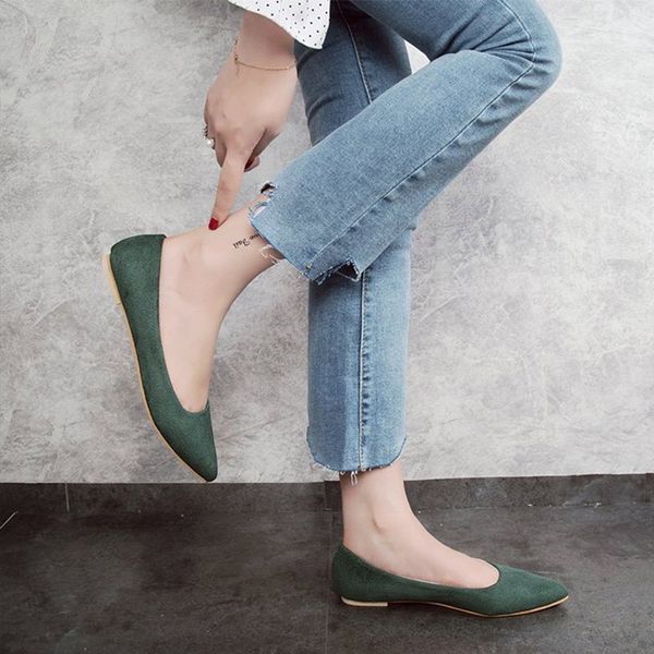 2019 fashion spring woman shallow flats suede slip-on ballet shoes pointed toe women flat shoes casual footwear ladies plus size, Black
2019 fashion spring woman shallow flats suede slip-on ballet shoes pointed toe women flat shoes casual footwear ladies plus size, Black
