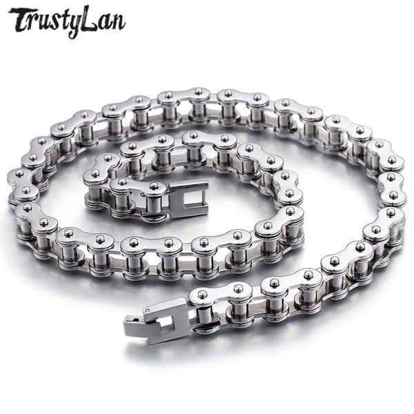 punk rock 11mm wide 55cm long necklace men 316l stainless steel mens bicycle biker motorcycle chain necklace jewelry accessory, Silver
punk rock 11mm wide 55cm long necklace men 316l stainless steel mens bicycle biker motorcycle chain necklace jewelry accessory, Silver