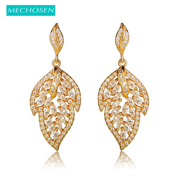 mechosen special design leaves shape stud earrings for women girls gold color cubic zirconia pendientes wedding party bijoux, Golden;silver
mechosen special design leaves shape stud earrings for women girls gold color cubic zirconia pendientes wedding party bijoux, Golden;silver