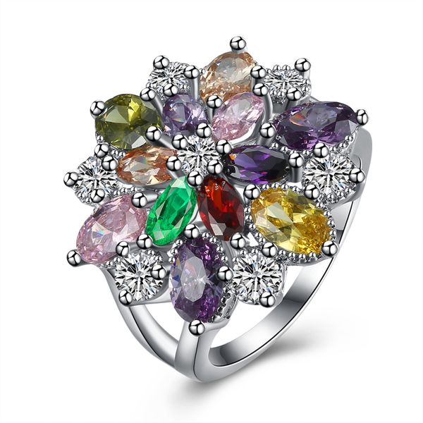 garilina fashion jewelry charm trinket mulit color cz ring for women silver fille wedding bands anniversary flower ring r2174, Slivery;golden
garilina fashion jewelry charm trinket mulit color cz ring for women silver fille wedding bands anniversary flower ring r2174, Slivery;golden