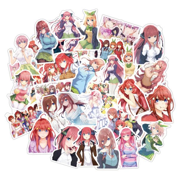 50 pcs the quintessential quintuplets anime waterproof sticker gift for graffiti on travel case lapskateboard guitar fridge
50 pcs the quintessential quintuplets anime waterproof sticker gift for graffiti on travel case lapskateboard guitar fridge